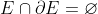 E\cap\partial E=\varnothing
